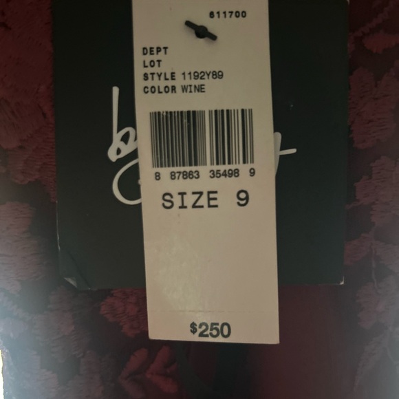 by & by Burgundy Lace Prom Dress - Picture 2 of 3
